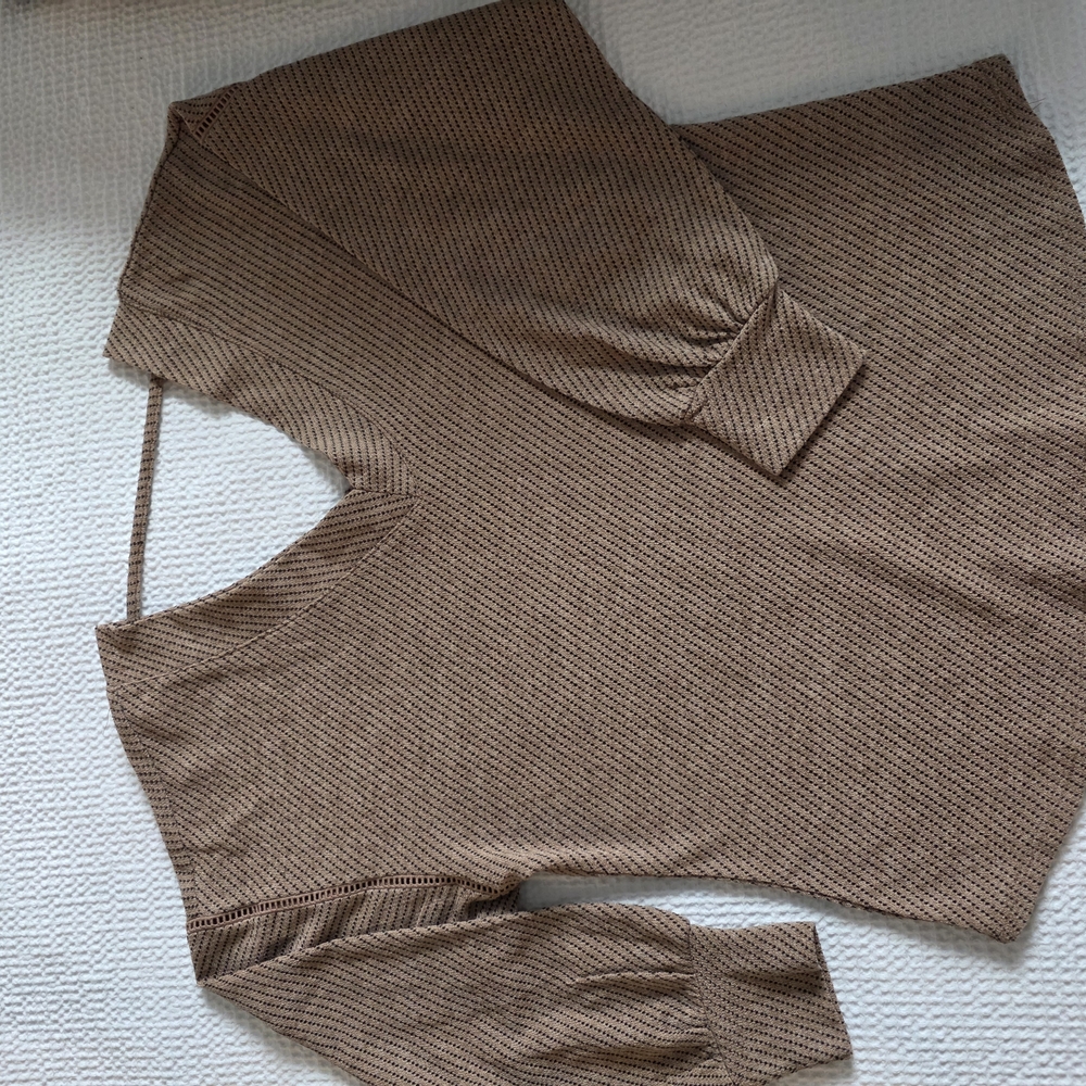 Maurices Brown Ribbed Knit Top